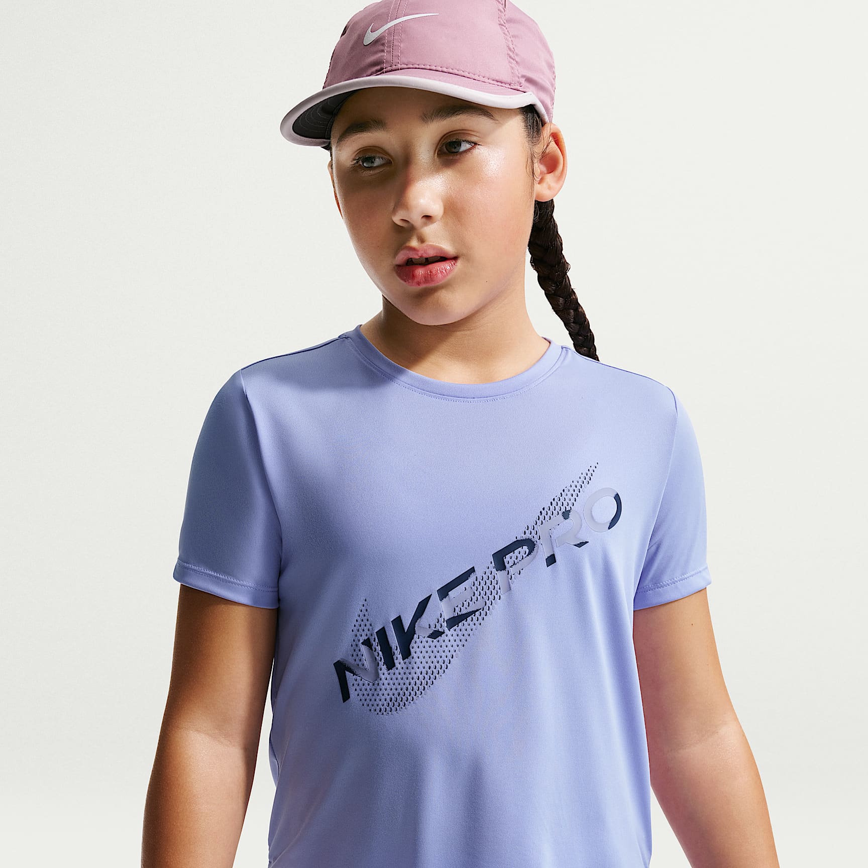 Nike Pro Older Kids' (Girls') Dri-FIT Short-Sleeve Top. Nike IL